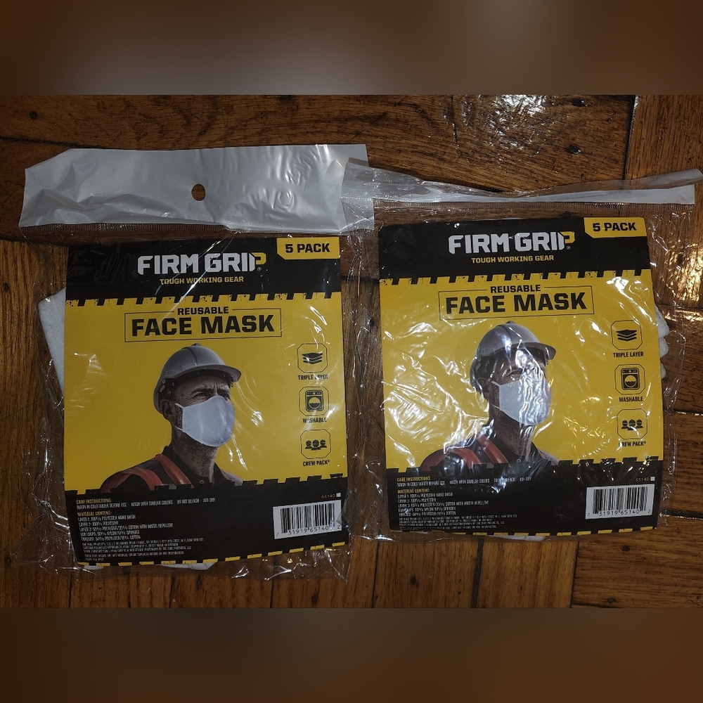Face masks.